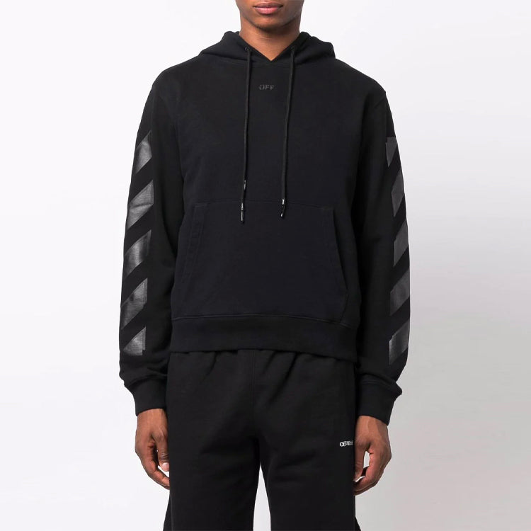 Men's Off-White FW21 Arrow Pattern Detail Black OMBB034F21FLE0041010