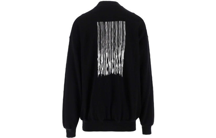 Balenciaga Barcode Crewneck Sweater 'Black' 652981TKVE61070