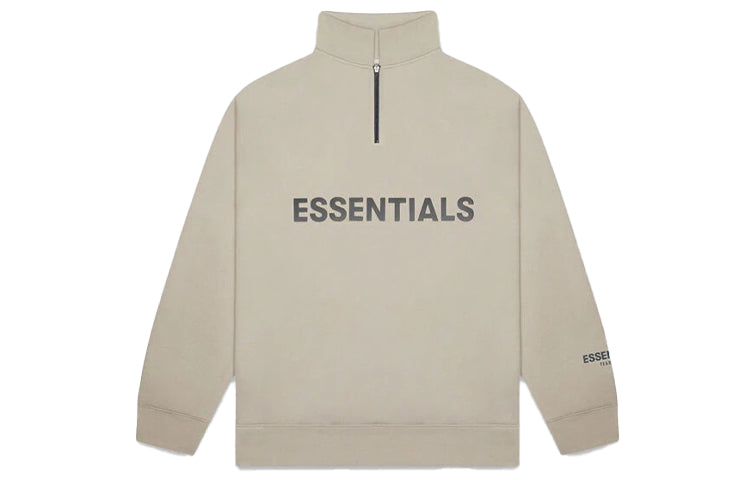 Fear of God Essentials FW20 Half Zip Sweatshirt 'Olive' FOG-FW20-200
