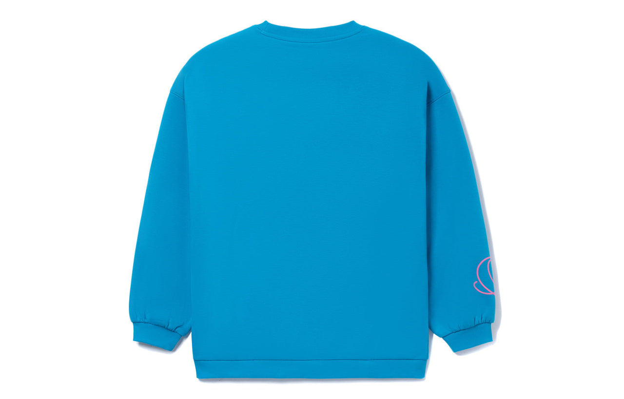 (WMNS) Li-Ning x Disney Mickey Mouse Graphic Sweatshirt 'Blue' AWDRD64-3