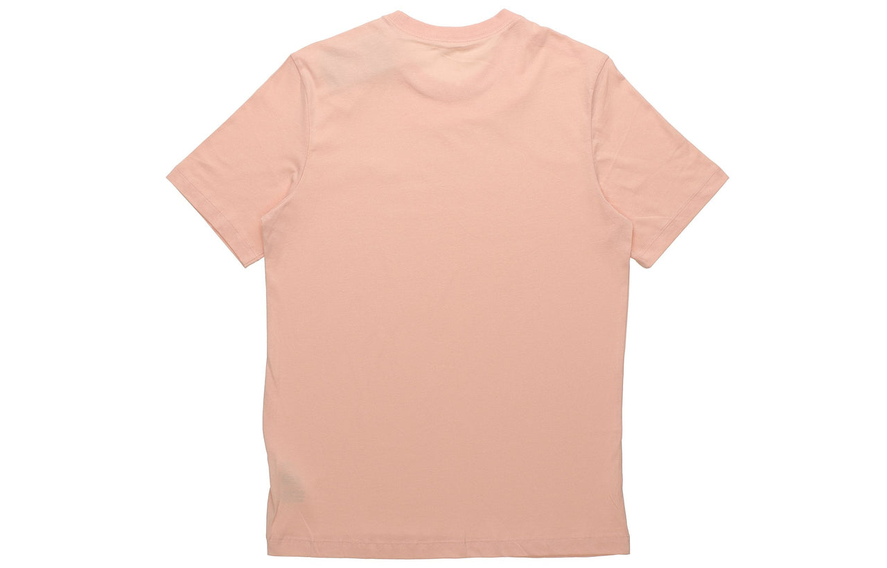 Nike Sportswear Club Embroidered Small Round Neck Short Sleeve Orange AR4999-800