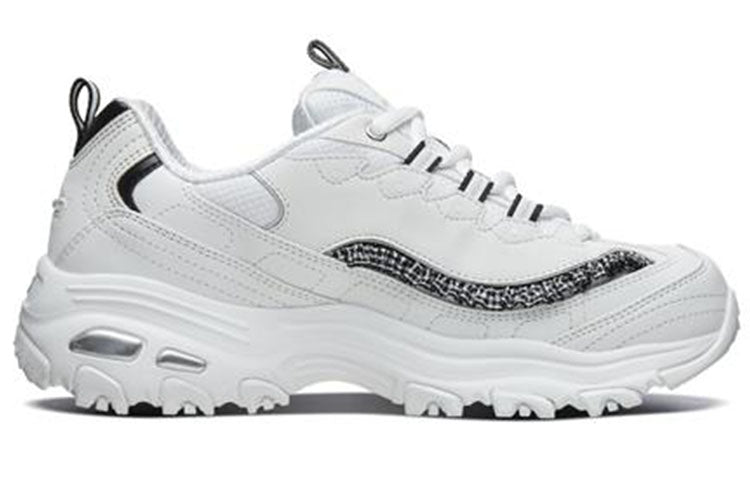 (WMNS) Skechers D'lites 1.0 White/Black 13090-WBK