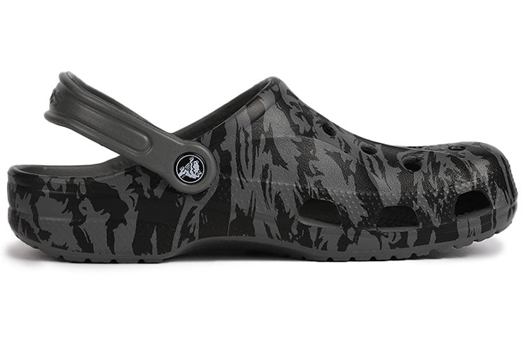 Crocs Beach Black Sandals 'Gray White' 206230-07I