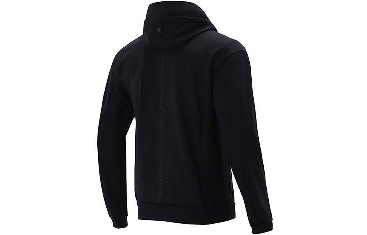 adidas Printing Logo Sports Hooded Jacket Black HE5116