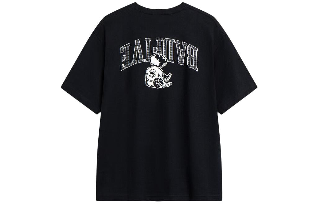 Li-Ning Hoops Cartoon Graphic T-shirt 'Black' AHST513-5