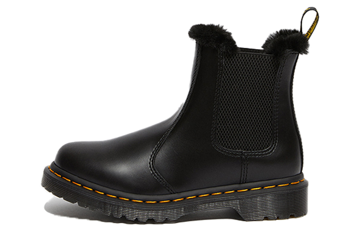 Dr.Martens 2976 Leonore Faux Fur Lined Chelsea Boots 'Dark Grey' 26332021