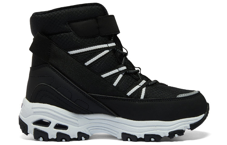(GS) Skechers Winter Comfy Boots 'Black White' 660092L-BKW