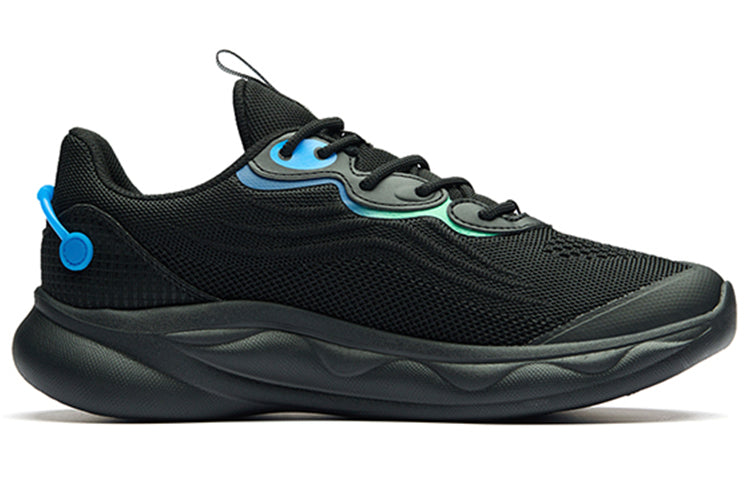 ANTA Running Series Sneakers 'Black with Blue Green Deco' 912225535-4