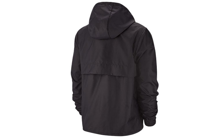 Nike Running Training Woven Breathable hooded Windproof Jacket Black AR2239-010