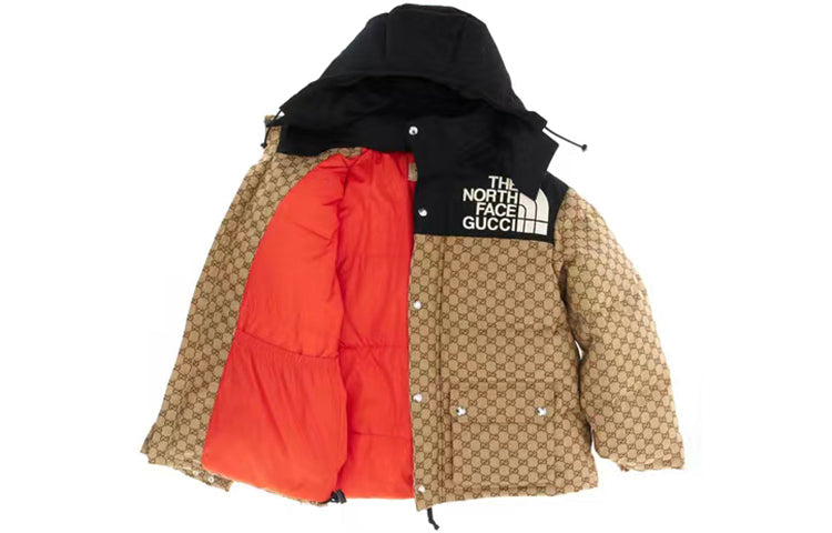Gucci x The North Face GG Monogram Padded Coat 'Beige Ebony Black' 670909-Z8APZ-2184
