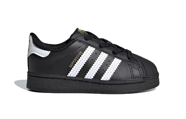 (TD) adidas Superstar Infant 'Core Black' EF5396