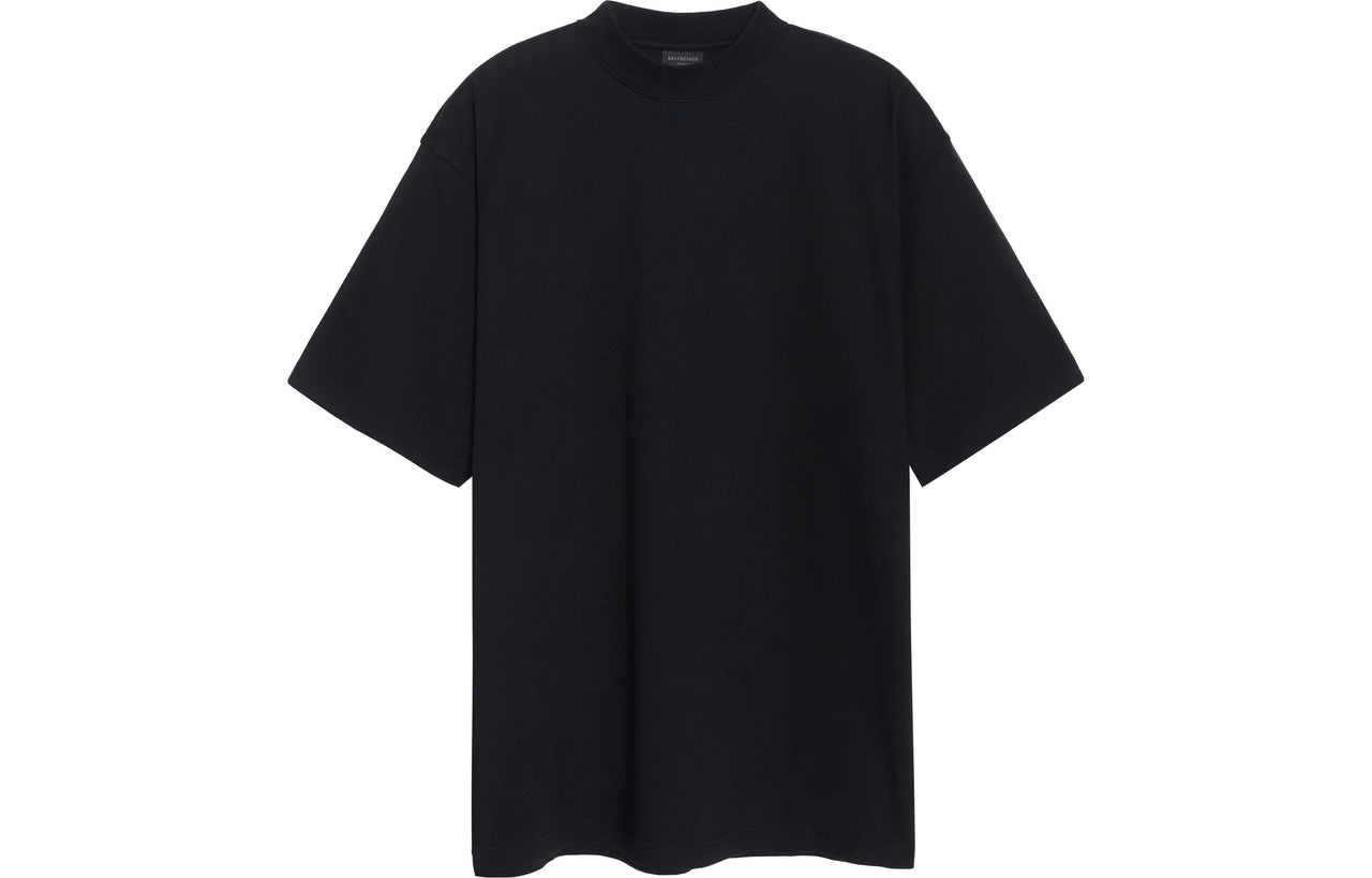 Balenciaga BB Paris Strass T-shirt Medium Fit 'Black Faded' 739784TOVU81055