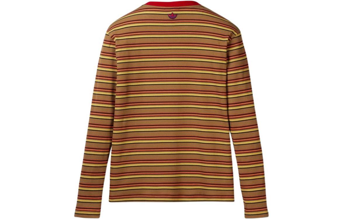 adidas x Wales Bonner Stripe Long Sleeves T-Shirt 'Orange Yellow' HG6265