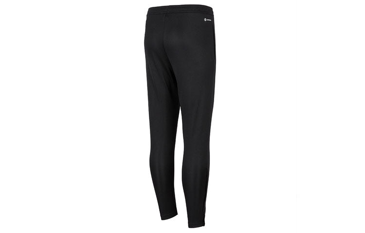Men's adidas Solid Color Pants Zipper Casual Sports Pants/Trousers/Joggers Black HC0332