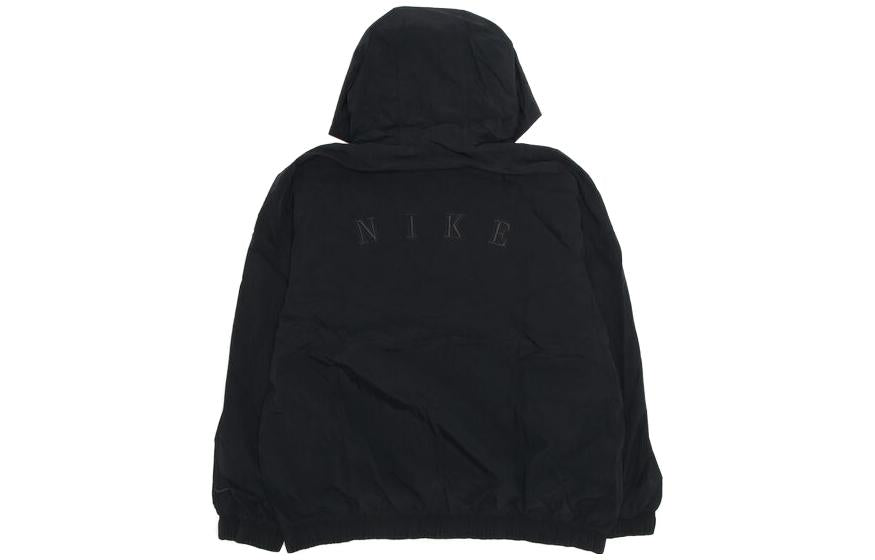 Nike Heritage Essentials Half-zip Overhead Woven Windbreaker Jacket 'Black' FD0903-010