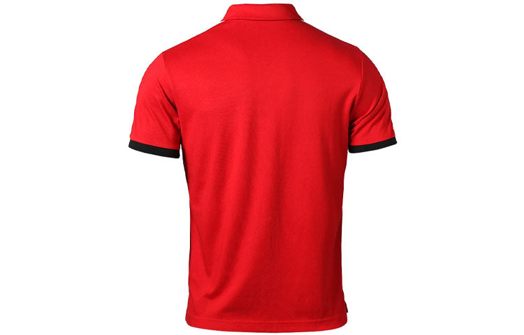 adidas Manchester United Athleisure Casual Sports Short Sleeve Training polo Red GR3898