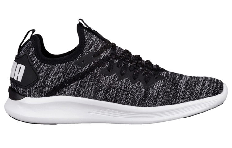 (WMNS) PUMA Ignite Flash Evoknit Low Running Shoes Black/Grey 190511-01