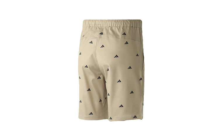 adidas M Short Gen Aop Logo Printing Sports Shorts Brown GJ5105