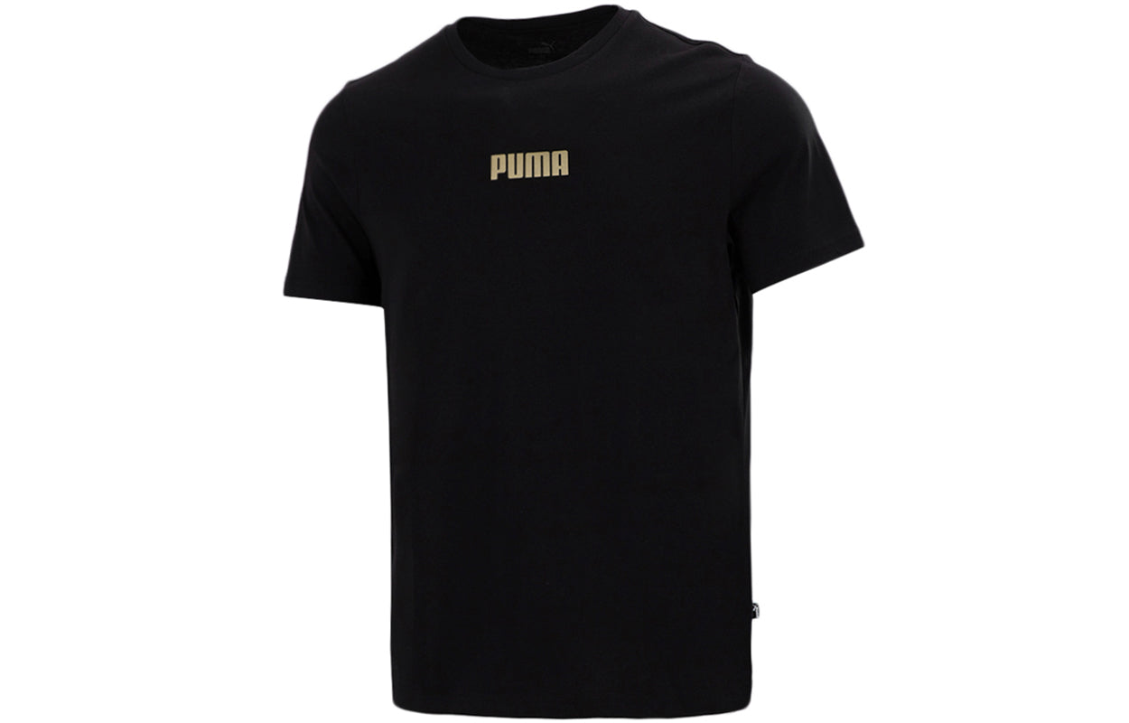 PUMA Alphabet Printing Casual Sports Short Sleeve Black 847651-01