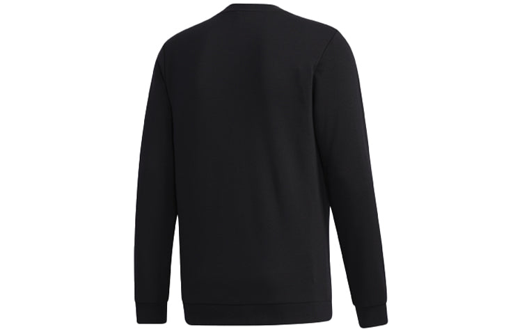 adidas neo M Esntl Logo SW Casual Sports Round Neck Knit Pullover Black GJ8925