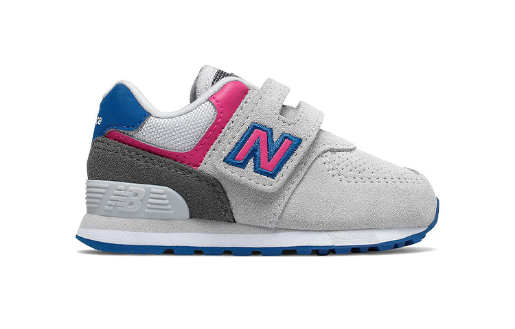 New Balance Hook / Loop 574 Grey Pink Toddler IV574JGO