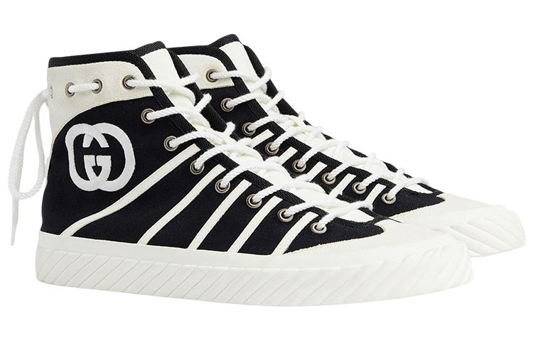 Gucci GG Tortuga High Sneakers 'Black White' 741893-FABJU-1297