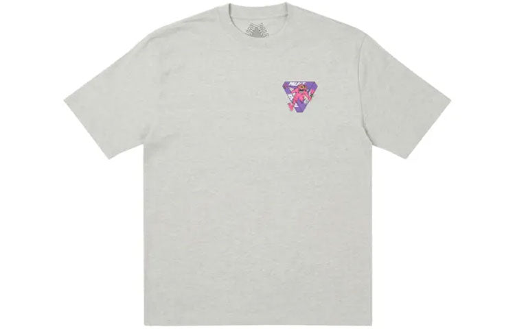 PALACE x M-Zone Crossover Small Tri-Ferg Pattern Cartoon Short Sleeve Unisex Gray P20TS088