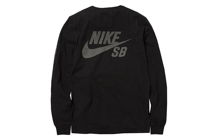 Nike x Staple Crossover Printing Embroidered Round Neck Pullover Black 1911C10048