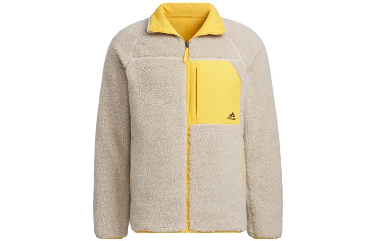 adidas Sherpa Reversible Padded Jacket 'Yellow Grey' IT8711