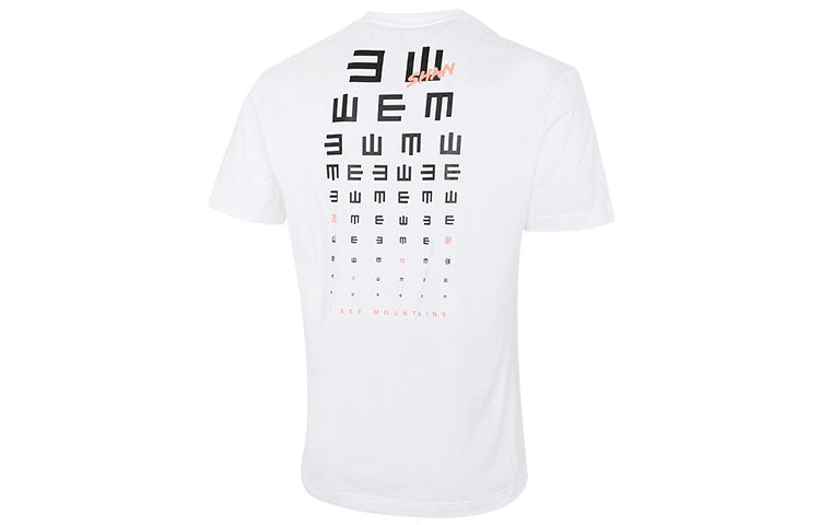 adidas Iseem Gfx Tee Outdoor Sports Printing Round Neck Short Sleeve Couple Style White GN7335