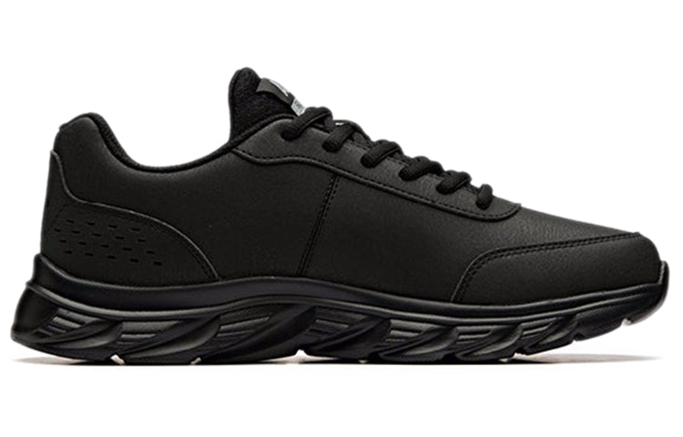 ANTA Running Series Sneakers Leather 'Black' 91835529-6