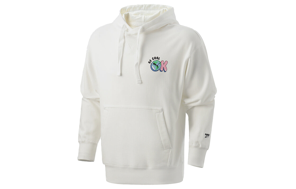 PUMA Downtown Graphic Hoodies 'White Blue Red' 531429-02