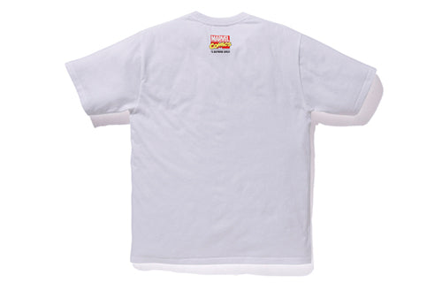 A Bathing Ape x Marvel Ape Head T-Shirt 'White Captain America' 1F23110921