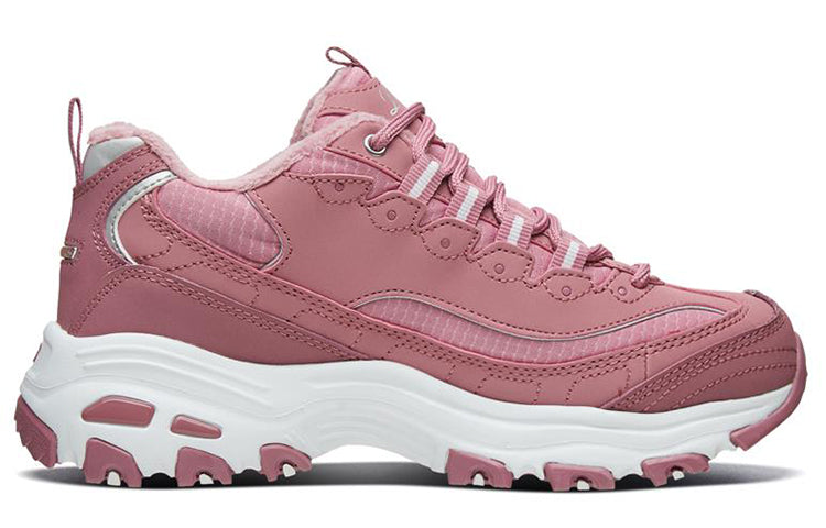 (WMNS) Skechers D Lites 1.0 Low Top Running Shoes Pink 66666125-MVE