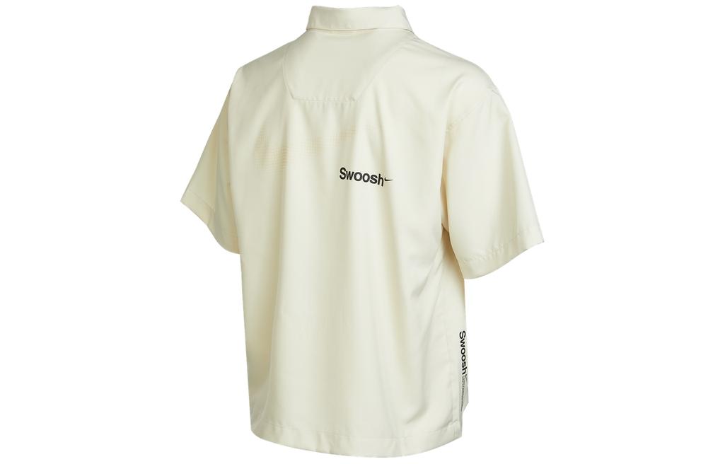 Men's Nike Sportswear Logo Single Breasted Solid Color Short Sleeve Lime Shirt DX6308-244