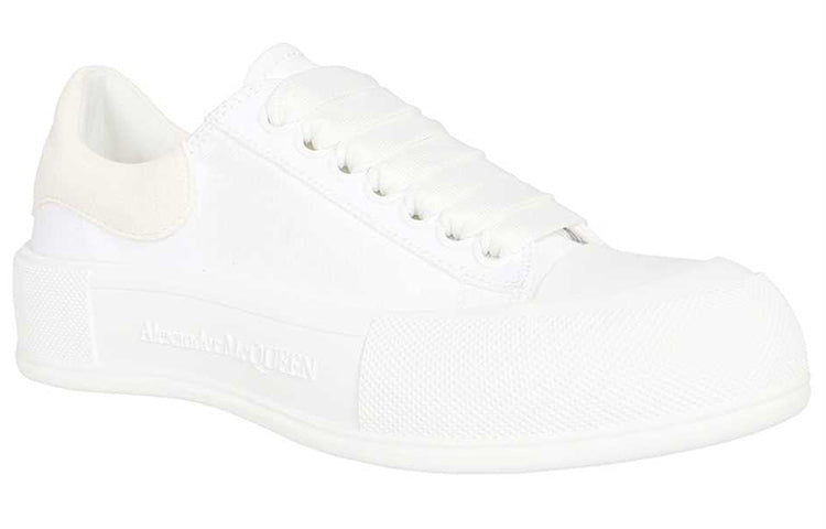 (WMNS) Alexander McQueen Deck Skate Plimsoll Shoes 'White' 697120W4MV79000