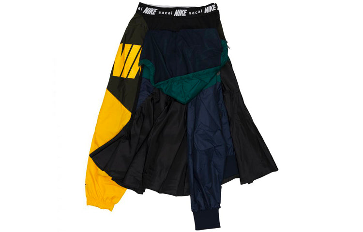 (WMNS) Nike x sacai Skirt 'Black University Gold' CD6299-010