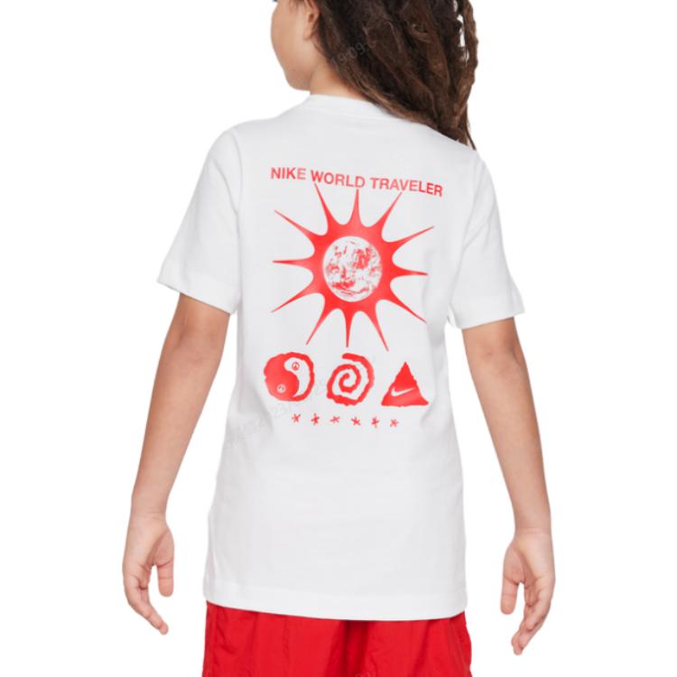 (GS) Nike Sportswear T-Shirt 'White' FD3988-100