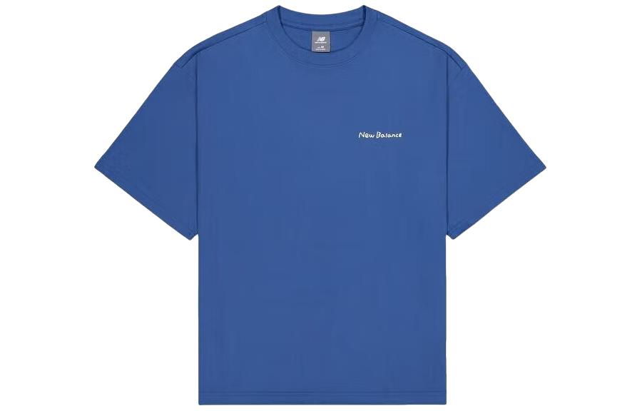 New Balance Wordmark Logo Skate Graphic T-Shirt 'Blue' AMT42338-NYY