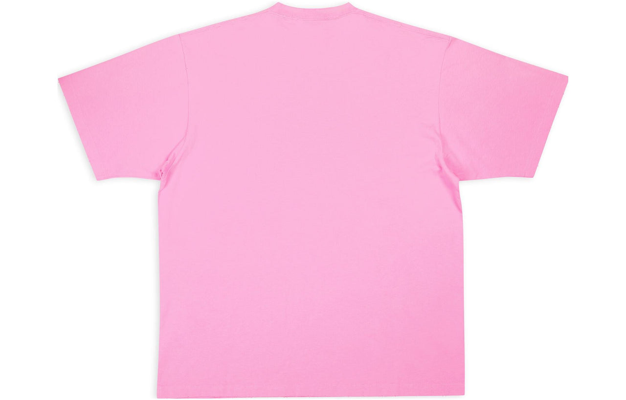 Balenciaga Caps T-shirt Boxy Fit 'Pink' 651795TNVL15700