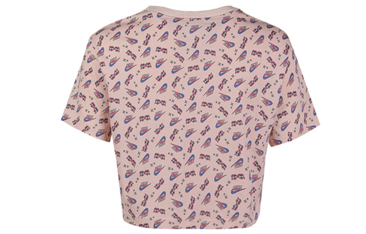 (WMNS) Nike AS W Nike Sportswear Tee CROP SUMMER FUN 2 WASHED CORAL CU9698-664
