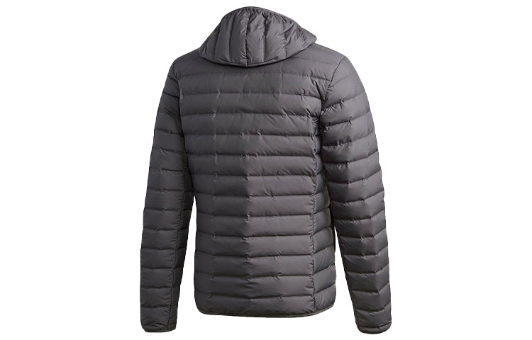 adidas Winter Leisure Comfortable Sports Down Jacket Male Black GE5879