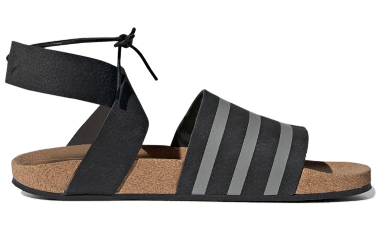 (WMNS) adidas Adilette Ankle Wrap Sandals Black/Grey EG3850