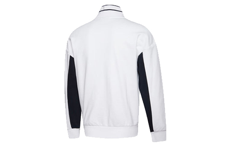 PUMA Logo Sleeve Track Jacket 'White Black' 597343-02