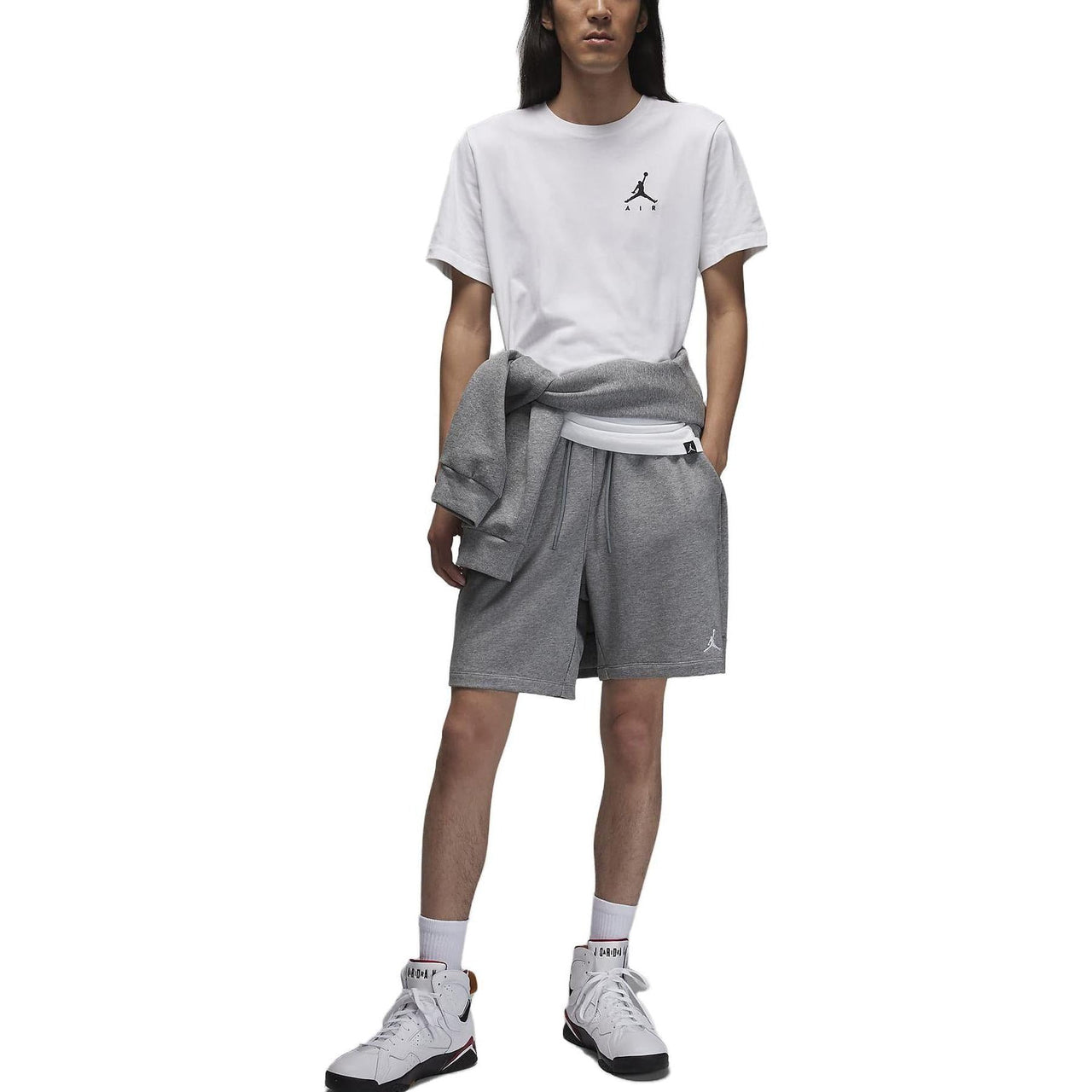 Air Jordan Essentials Loopback Fleece Shorts 'Dark Grey' FQ4535-091