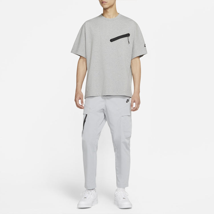 AS Men's Nike Sportswear DF TE SS Top DK GREY HEATHER DH7818-063