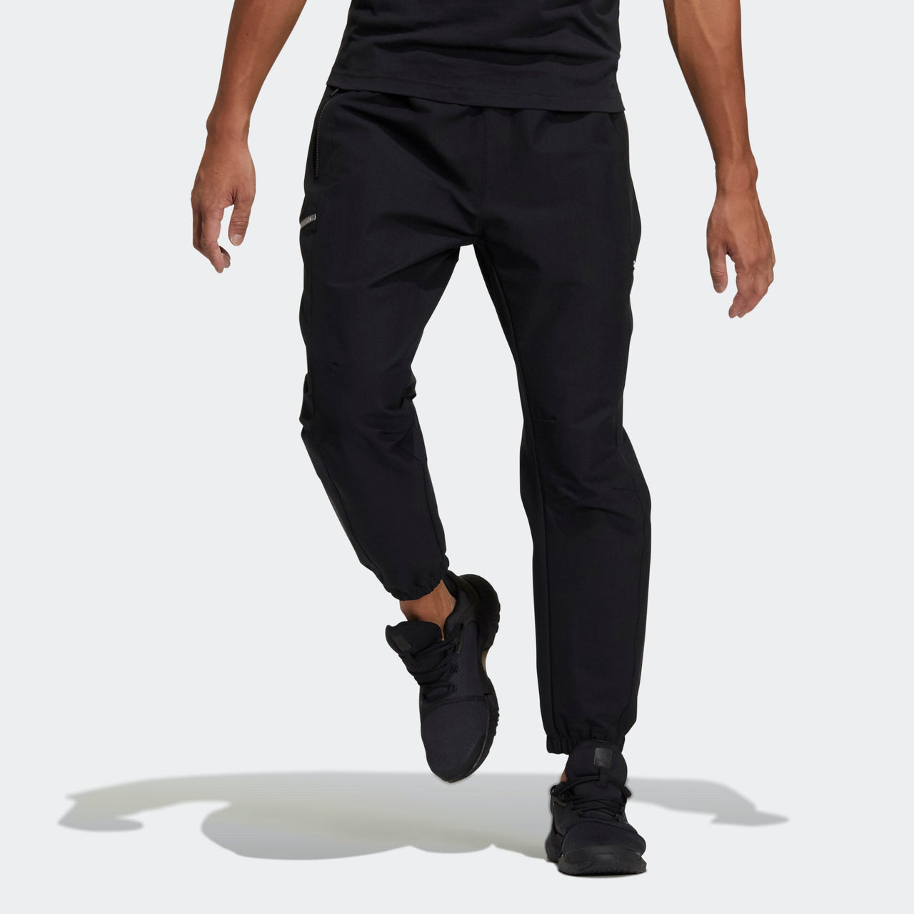 adidas Th Pnt Wv Id Outdoor Sports Bundle Feet Woven Long Pants Black GP0958