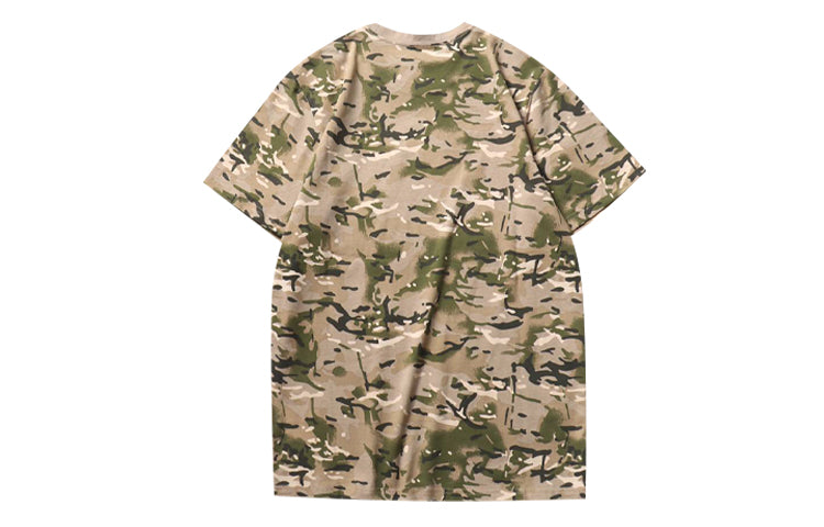 Men's Vans Alphabet Camouflage Short Sleeve Camouflage T-Shirt VN0A4MLXW09