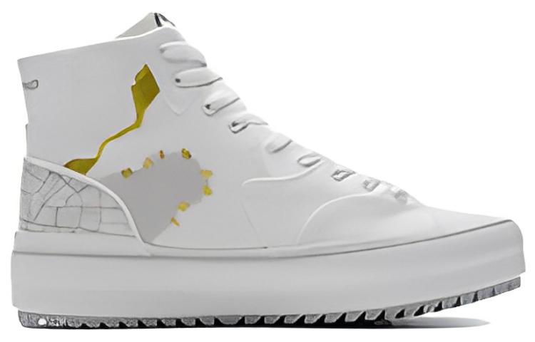 Li-Ning CF Classic Canvas Hi 'White Pink Gold' AGCS050-1