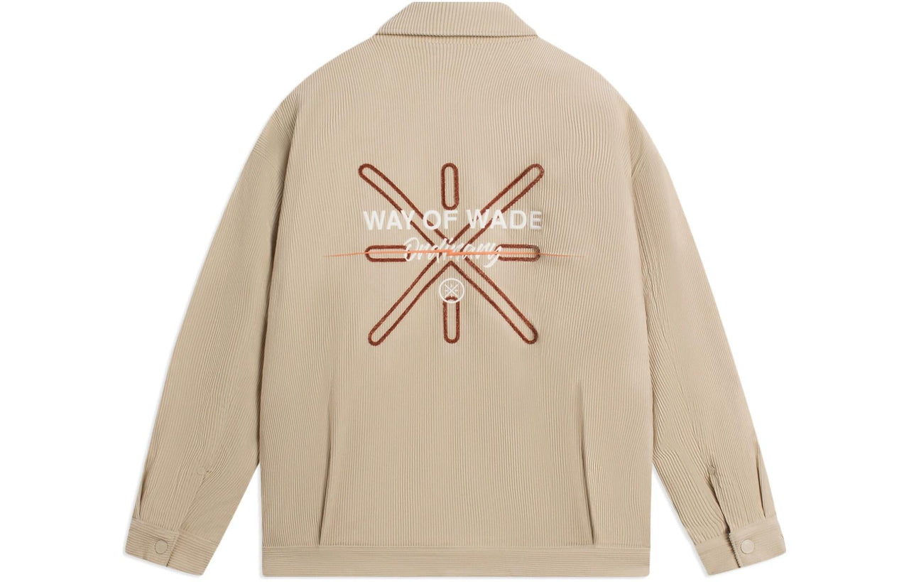 Li-Ning Way Of Wade Logo Corduroy Jacket 'Khaki' AJMS065-3